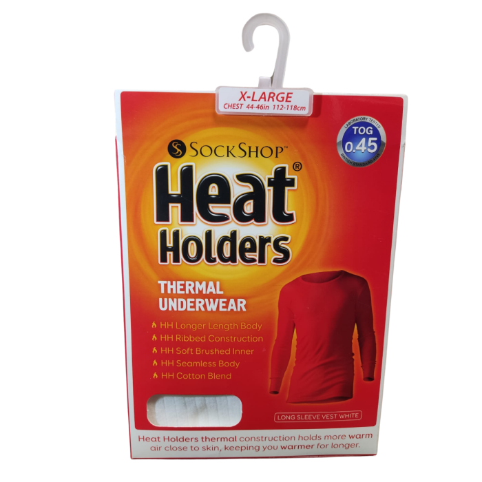 חולצה טרמית Heat Holders  צבע לבן