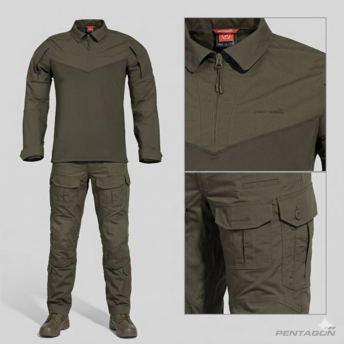 סט מדים טקטי פרימיום - חולצת Ranger ומכנסי Wolf מבית Pentagon