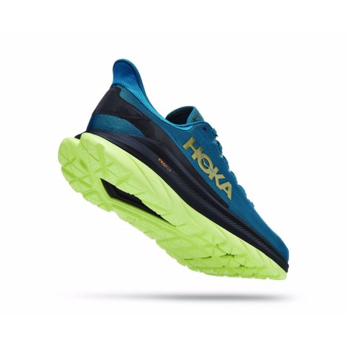 Hoka Mach 4 - נעלי ספורט גברים הוקה מאכ 4 בצבע כחול קורל/שחור/ירוק HOK152M-BCBLC