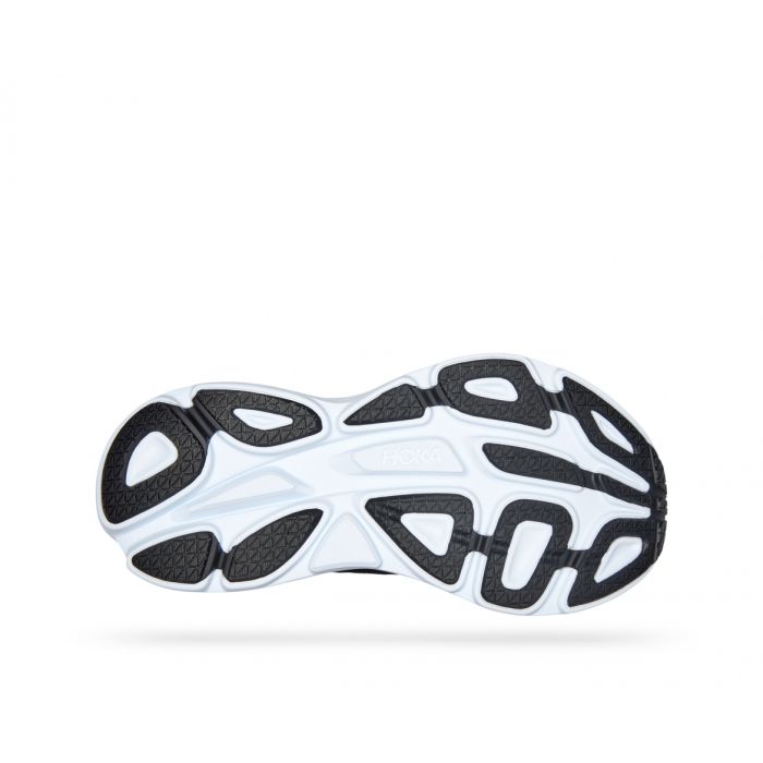 HOKA Bondi 8 Wide - נעלי ספורט גברים הוקה בונדי 8 רחבות בצבע שחור/לבן