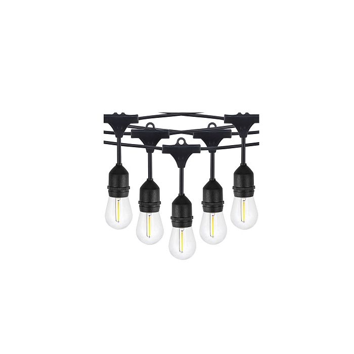 גרילנדה 10 מטר 12 נורות LED סולריות סוזוקי אור חם