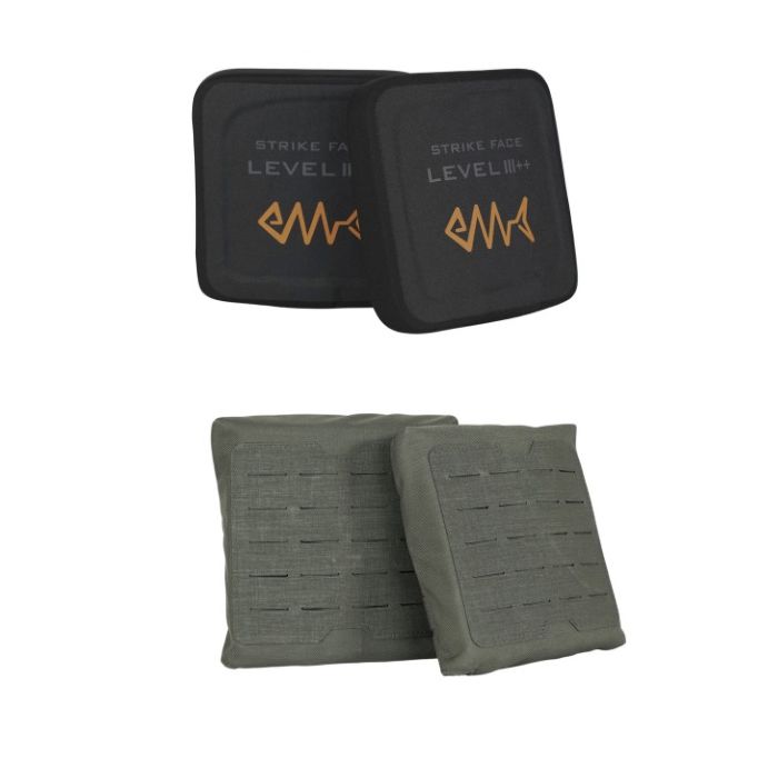 זוג פלטות צד רמת מיגון 3++ כולל 2 פאוצ'ים מרעום דולפין main product photo