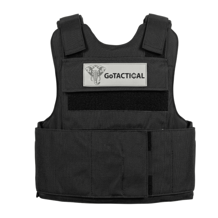 אפוד מגן 9 מ"מ שחור ברמת מיגון 3A ברמת מיגון  GO TACTICAL 