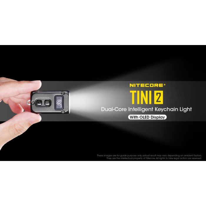 פנס כיס נטען 500 לומן TINI2 Nitecore