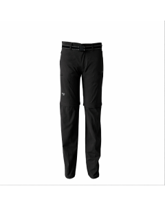 מכנס טיולים מתקצר לגבר INFINITY GR20 CONVERTIBLE HIKING PANTS MCG צבע שחור