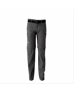 מכנס טיולים מתקצר לגבר INFINITY GR20 CONVERTIBLE HIKING PANTS צבע אפור