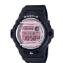 שעון יד דיגיטלי עם רצועת שרף Casio Baby-G BG-169U-1CDR - צבע שחור / ורוד