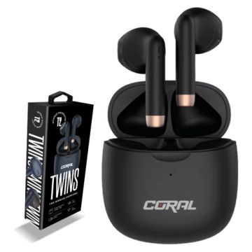 אוזניות אלחוטיות CORAL TWINS bluetooth