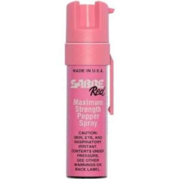 גז פלפל להגנה עצמית – SABRE RED 20 gr צבע ורוד
