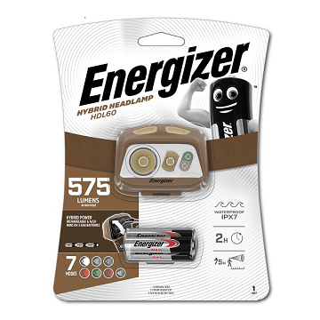 פנס ראש היברידי  575 לומנס 7 מצבים ENERGIZER