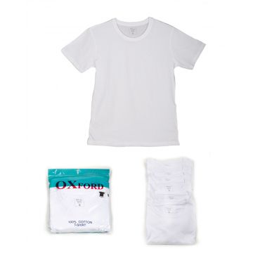 6 חולצות קצרות צבע לבן לחיילת