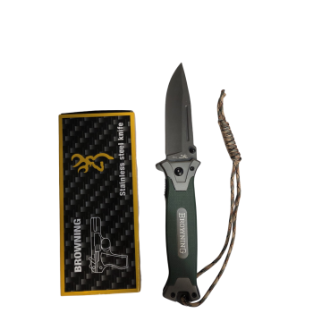 סכין טקטית מתקפלת Browning Hunter Pro צבע ירוק/אפור כהה