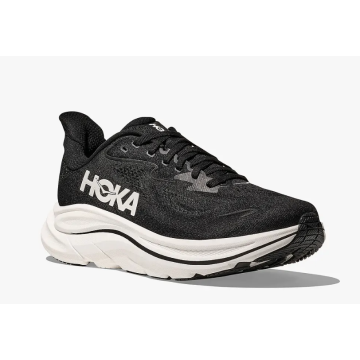 HOKA CLIFTON WIDE 10 - נעלי ספורט גברים הוקה קליפטון 10 רחבות בצבע שחור/לבן