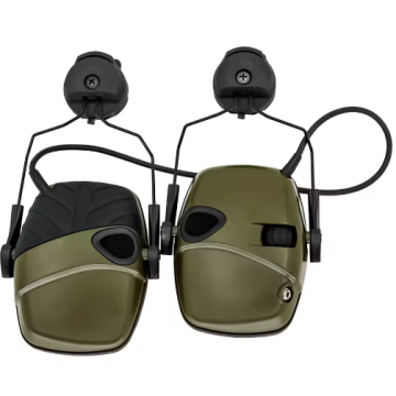 אוזניות אלקטרוניות להפחתת רעשים 82DB מתחברות קסדה טקטית ירוק