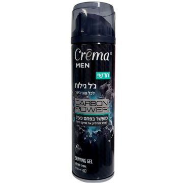 קרמה מן גל גילוח פחם לכל סוגי העור Crema