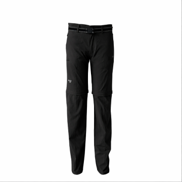 מכנס טיולים מתקצר לגבר INFINITY GR20 CONVERTIBLE HIKING PANTS MCG צבע שחור