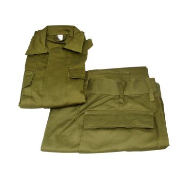 סט מדי ב בצבע זית - מכנס וחולצה מדים צבאיים 