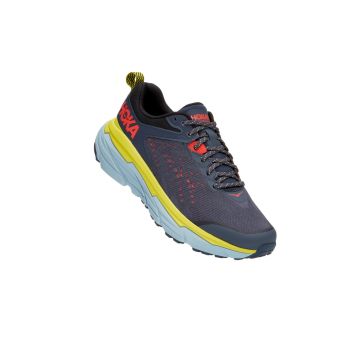 Hoka Challenger 6 Wide - נעלי ספורט גברים הוקה צ'אלנג'ר 6 רחבות בצבע כחול/ירוק