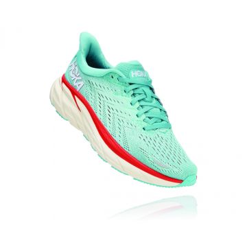 Hoka Clifton 8 - נעלי ספורט נשים הוקה קליפטון 8 בצבע תכלת אקווה/כתום
