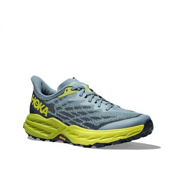 Hoka Speedgoat 5 Wide - נעלי ספורט הוקה ספידגוט רחבות לגברים בצבע כחול אבן/לימון כהה