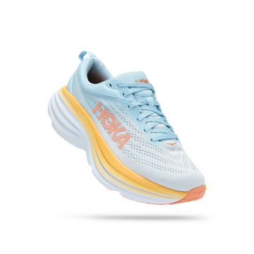 HOKA Bondi 8 - נעלי ספורט נשים הוקה בונדי 8 בצבע תכלת בהיר/כתום