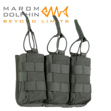 פאוץ' מחסנית שלישיה מרעום דולפין - TRIPLE M4 MAG MOLLE POUCH