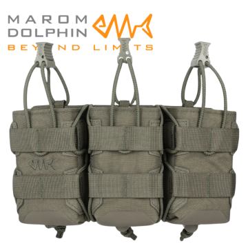 פאוץ' שלישיה מחסניות 2025 מרעום דולפין - Triple Mag pouch - Fast Draw