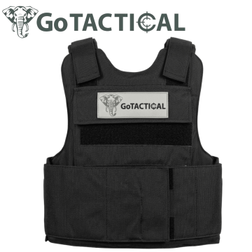 אפוד מגן 9 מ"מ שחור ברמת מיגון 3A ברמת מיגון  GO TACTICAL 