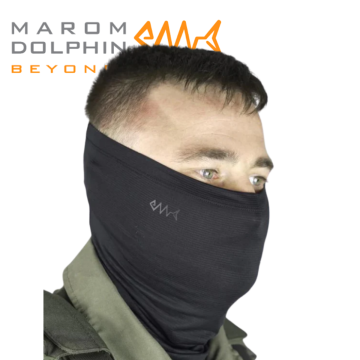 שרוול צוואר ללוחם צבע שחור MAROM DOLPHIN