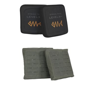 זוג פלטות צד רמת מיגון 3++ כולל 2 פאוצ'ים מרעום דולפין