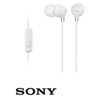 אוזניות Sony MDR-EX15AP בצבע לבן